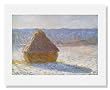Claude Monet, Grainstack (Snow Effect)