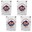 New York Mets 4pc Square Shot Glass Set MLB Baseball