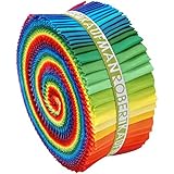 Robert Kaufman Kona Cotton New Classic Palette Jelly Roll Up Fabric Strips