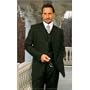 MENS NICE 3PC 3 BUTTON SOLID COLOR MENS SUIT WITH A VEST BY: TESSORI UOMO. SUPER 150'S EXTRA FINE ITALIAN WOOL SUIT; This item in 8 Colors Solid Black / Navy blue / Charcoal Gray / Carmel / Light gray / Dark Tan / Light Tan / Olive Green / Brown