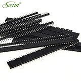 Saim 2.54mm 10個 シングル 40ピン オス＋メスストレートタイプ　ピンヘッダー PCB用
