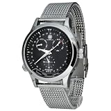 Constantin Durmont Herren-Armbanuhr Hudson CD-HUDS-AT-STM-STST-BK