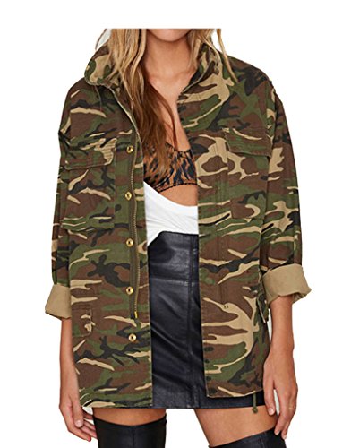 ナナコレクション Nana_Collection 秋 春 ミリタリー ジャケット 迷彩柄 カモフラージュ レディース カジュアル ショートコート