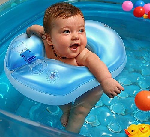 MKONY Baby Underarm Swimming Rings Swim Float, Swimming Trainer, Blue