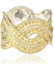 Anna Beck Designs "Timor" 18k Gold-Plated Woven Ring