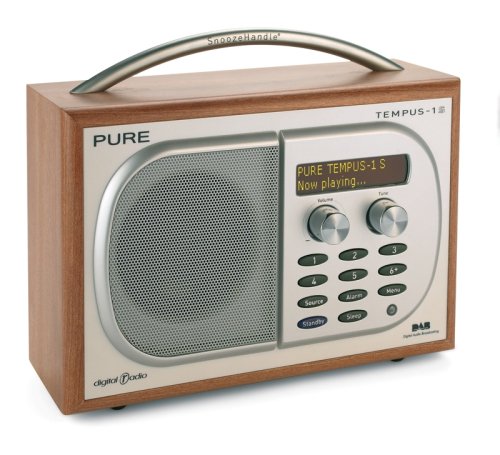 PURE TEMPUS-1S, Luxury DAB digital & FM clock radio, (cherry veneer)