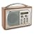 PURE TEMPUS-1S, Luxury DAB digital & FM clock radio, (cherry veneer)