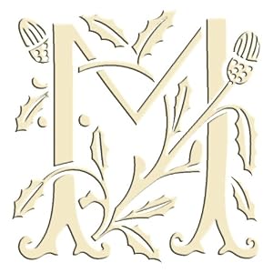 Set of 6 Monogram Embroidered Guest Towel - M