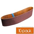 10pk Abrasive Sanding Belts 6