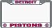 Detroit Pistons License Plate Frame