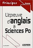 L\'épreuve d\'anglais à Sciences Po