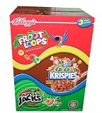 Kellogg's Froot Loops, Cocoa Crispies, Apple Jacks 58.0 Total Ounce Three Bag Value Box