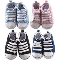 Hi-Top Basic Baby Booties with Laces