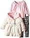 Little Lass Baby Girls' 3 Piece Fur Jacket Set Linear