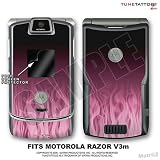Razr V3m Fire Pink Tattoo Skin for Motorola Razor by TuneTattooz