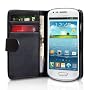 Noir Portefeuille Cuir �tui Coque pour Samsung GT-&hellip de Membrane