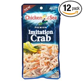 Chicken of the Sea Premium Imitation Crab, 3.53-Ounce (Pack of 12) by Chicken of the Sea