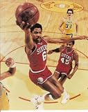 Julius Erving Dr. J 76ers Lay Up at The Forum 8x10