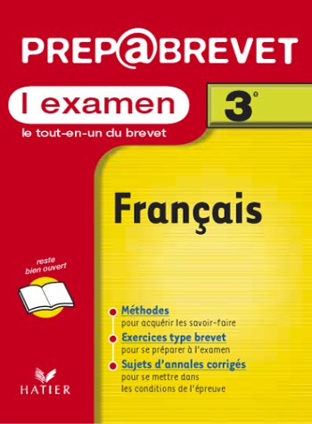 Prépabrevet, l'examen : Français, 3e
