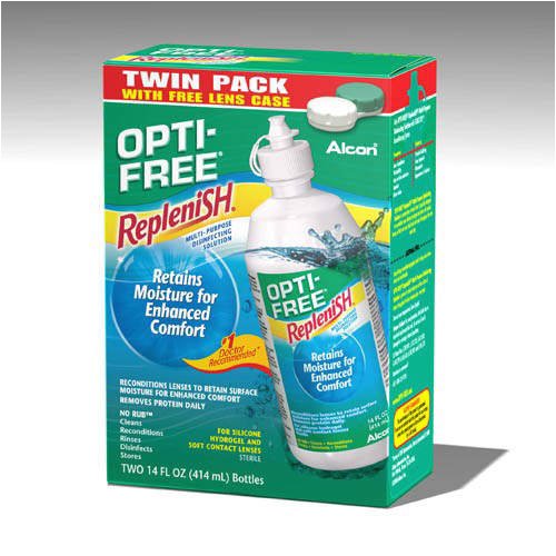 Buy Opti-Free Replenish-No Rub Lasting Comfort, 28 oz (2 Pack) by Opti now!