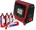 PORTABLE GAS HEATER IN RED WITH 4 GAS CANISTER REFILLS