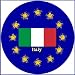 Italy Flag-A4 Sheet of 12 Gloss Stickers