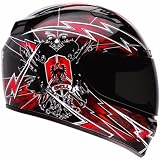 Bell Siege Adult Vortex Sports Bike Motorcycle Helmet - Red / Medium
