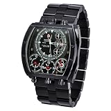 Insignum Herren-Armbanduhr Cockpit Ip Schwarz I212216