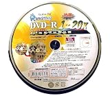 SMARTBUY DVD-R 4.7GB 1-20倍速対応 10枚 データ・アナログ映像のパソコンでの記録用・スピンドルケース入り・インクジェットプリンタでのワイド印刷可能・抗菌仕様 SMDR47-20X10PW