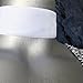 Wide Plain White Velvet Ribbon Choker Necklace - Size Small