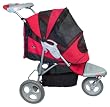Pet Gear AT3 All-Terrain Pet Stroller for cats and dogs up to 60-pounds, Red Poppy