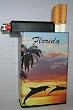 Cigarette Case Florida Dolphins with Built on Lighter Holder