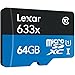 Lexar High-Performance 64GB MicroSDXC 633x Class10 UHS-I U1 High-Speed Flash Memory Card - LSDMI633R64GB (Latest Version)