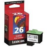 Lexmark Products - Lexmark - 10N0026 Ink, 275 Page-Yield, Tri-Color - Sold As 1 Each - Sharp lines, smooth shades, and crisp edges. - Resistant to water, fading, and smudging. - Designed for cost-conscious consumers. - Convenient black/color dual-pack means. - Optimum print quality.