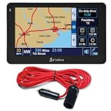 Cobra GPSM 5550 PRO GPS Navagation with 5-Inch Touch Screen, Truck-Specific Routing and AURA Camera and Driving Hazard Protection
