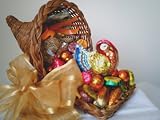 Thanksgiving Cornucopia Chocolate Candy Gift Basket