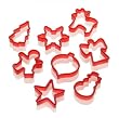 Lurch 10520 - Moldes para galletas (8 unidades), dise�o de Navidad, color rojo