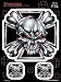 F.T.S. - Iron Cross Skull - Set of 3 Stickers / Decals