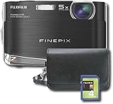 Fujifilm FinePix 12.0MP Digital Camera with 4GB SDHC Card and Camera Case - Black (Z70)