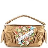 New Ed Hardy Flirt Alert Sienna Bronze Shoulder Handbag Bag / 1PC272FL