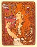 Papier a Cigarette Job, Art Poster by Alphonse Marie Mucha