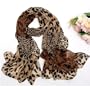 Zicac Women Fashion Long Soft Wrap Lady Shawl Leopard Chiffon Long Scarf Scarves Stole