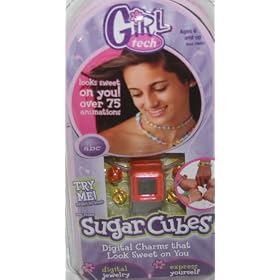 Girl Tech Sugar Cubes Digital Charms That Look Sweet On You - Orange