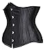 Camellias 24 Double Steel-Boned Longline Heavy Duty Waist Training Corset Shaper