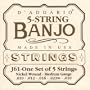 D'Addario J61 5-String Banjo Strings