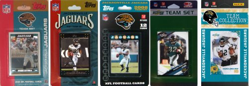 NFL  Jacksonville Jaguars 5 Different Licensed Trading Card Team Sets