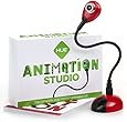 HUE Animation Studio (Red) for Windows PCs and Apple Mac OS X: complete stop motion animation kit with camera, software and book