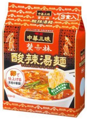 明星 中華三昧 赤坂榮林 酸辣湯麺 109g×3食入り