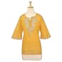 Marigold Floral Embroidered Tunic (Petite, Tall & Misses Sizes XS-3X)