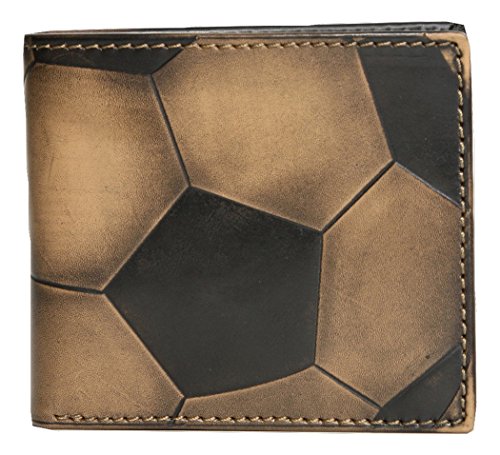 House of Jack Co. Men's SOCCER Embossed Bifold Leather Wallet